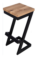 Барный стул из массива дуба