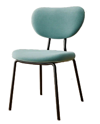 Стул DC-2309 (каркас черный тк.тиффани/ Velvet HLR-58)